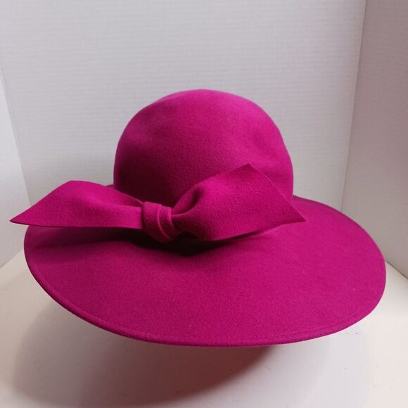 Vintage Women's Pink 100% Wool Hat - Picture 1 of 13